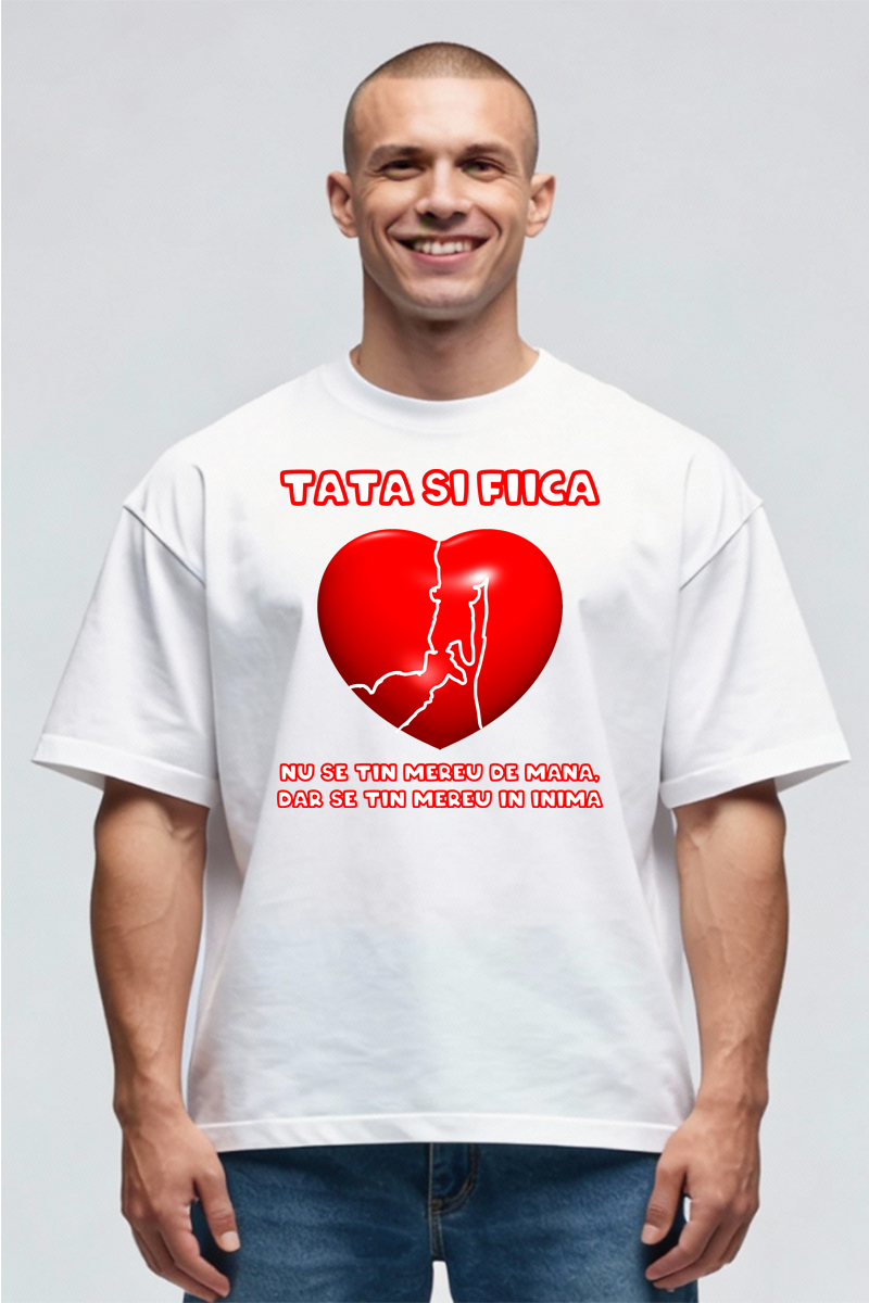 Tricou Oversize - Tată și fiică - imagine 3