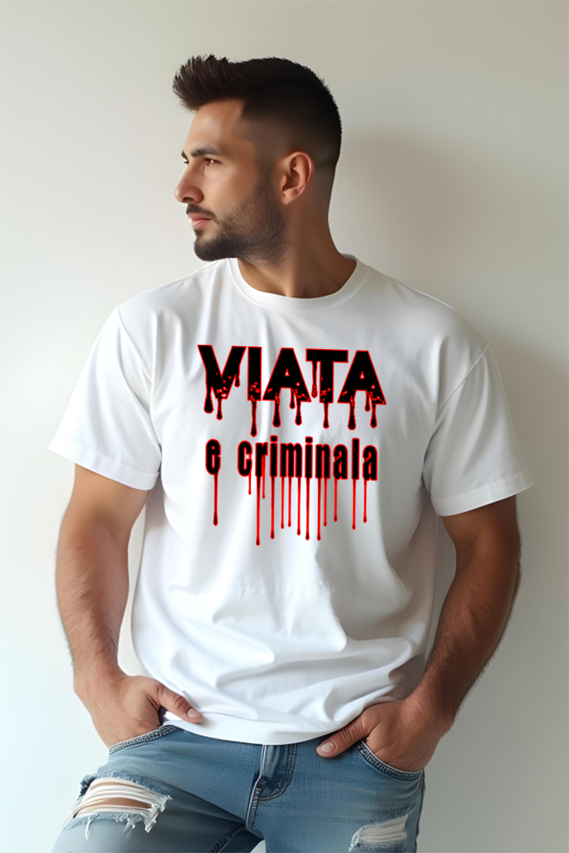 Tricou Oversize - Viața e criminală