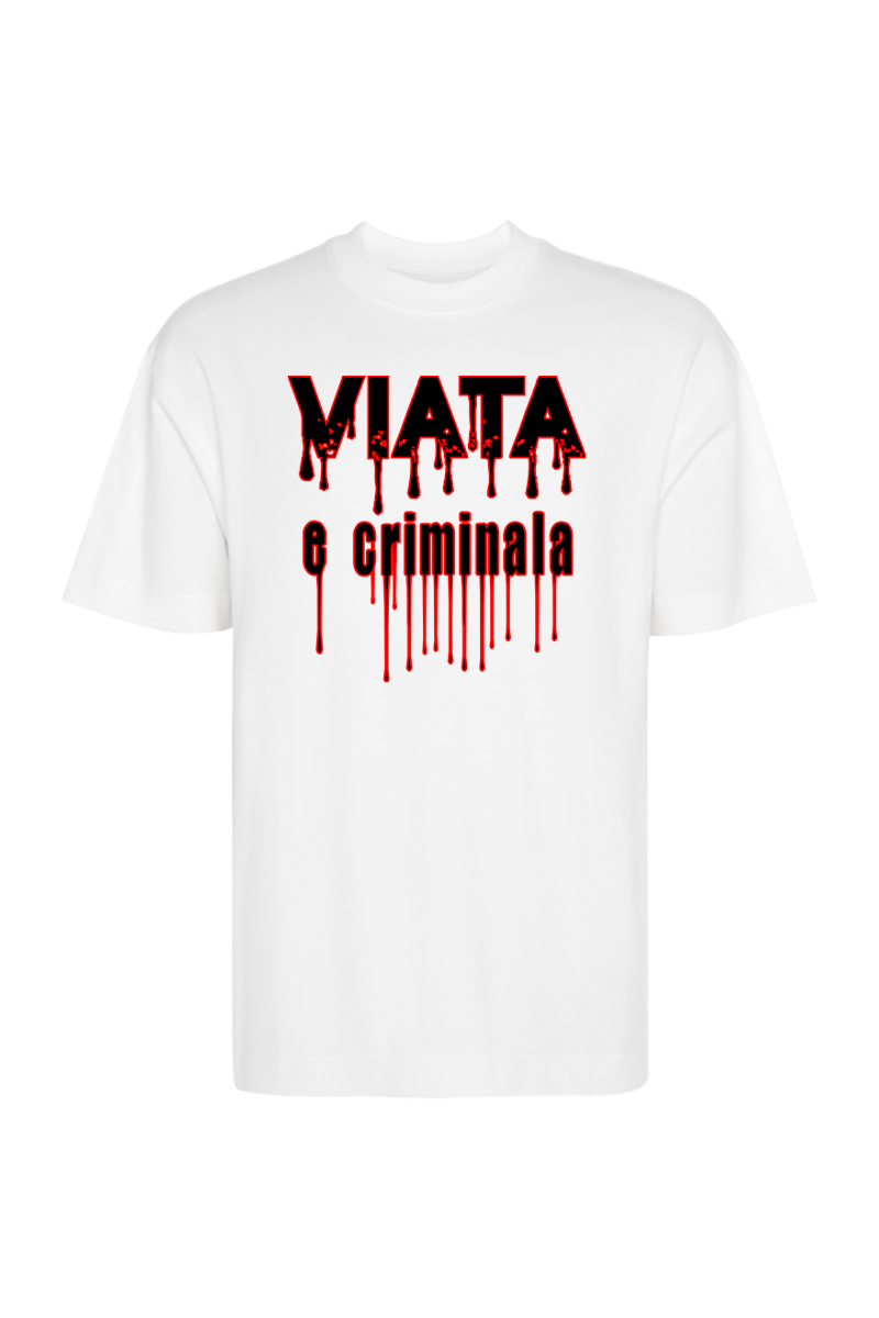 Tricou Oversize - Viața e criminală - imagine 2