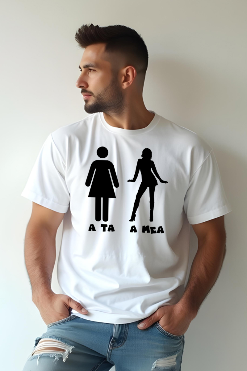 Tricou Oversize - Prietena ta vs prietena mea