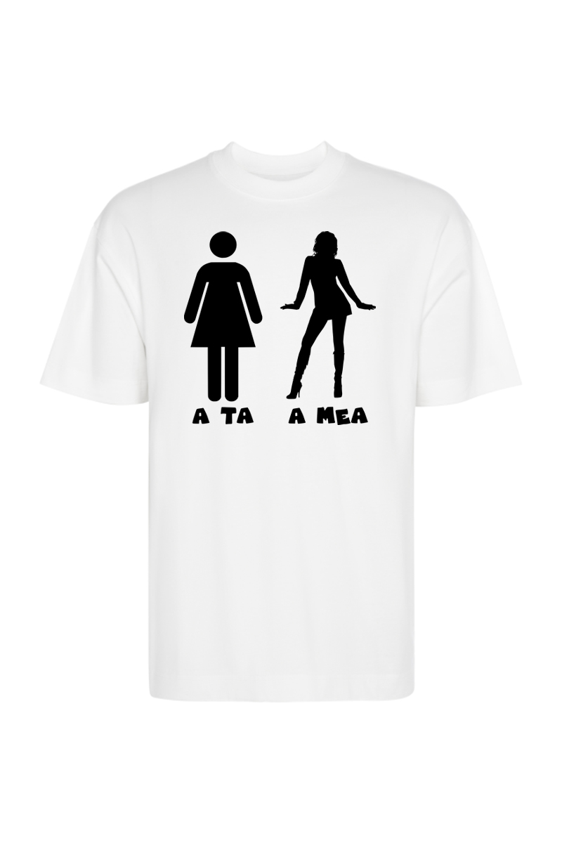 Tricou Oversize - Prietena ta vs prietena mea - imagine 2