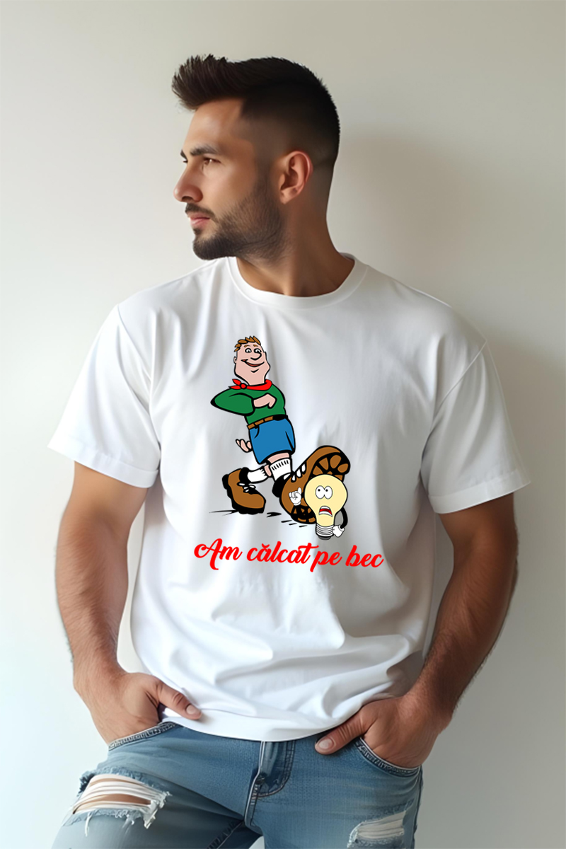 Tricou Oversize - Am călcat pe bec