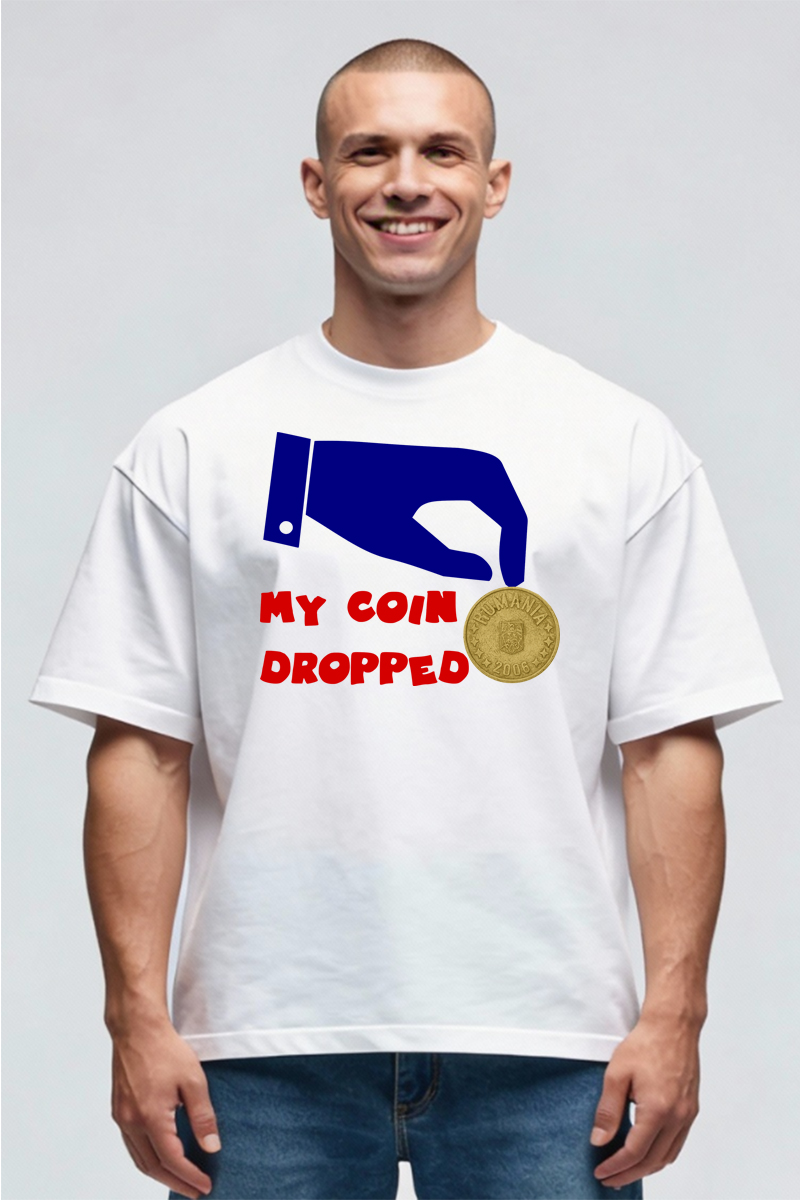 Tricou Oversize - My Coin Dropped - imagine 3