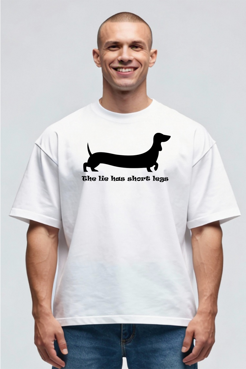 Tricou Oversize - Lie short legs - imagine 3