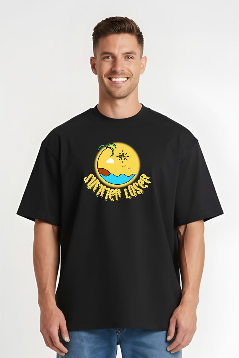 Tricou Oversize - Summer loser - imagine 6