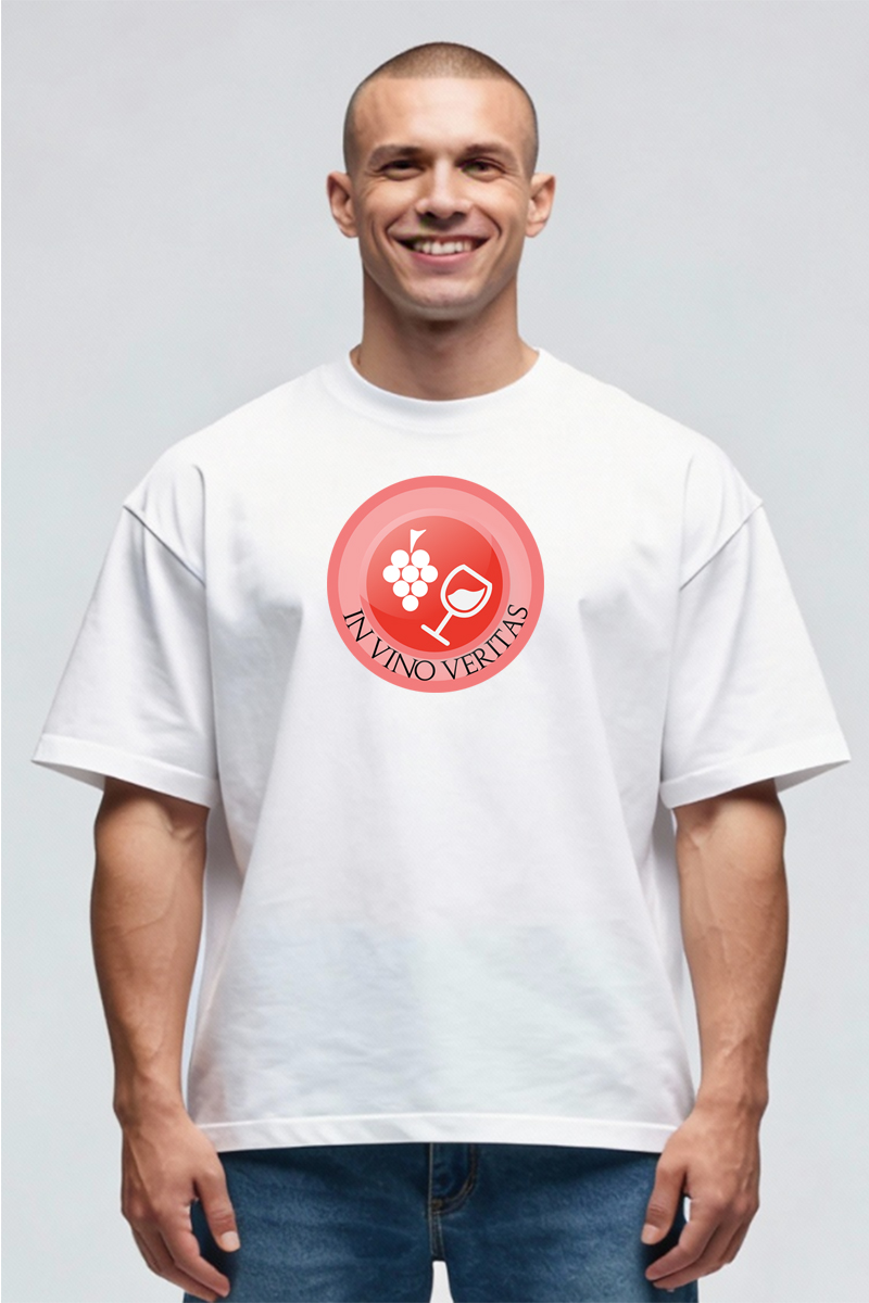 Tricou Oversize - In Vino Veritas - imagine 3