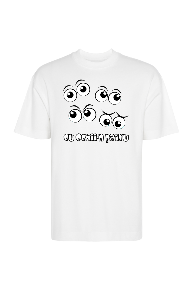 Tricou Oversize - Cu ochi-n patru - imagine 2