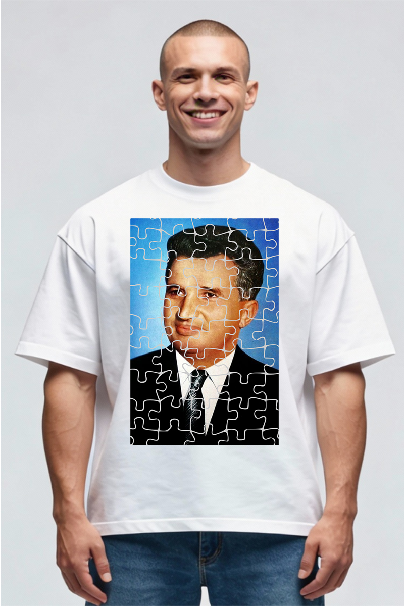 Tricou Oversize - Puzzle Ceaușescu - imagine 3