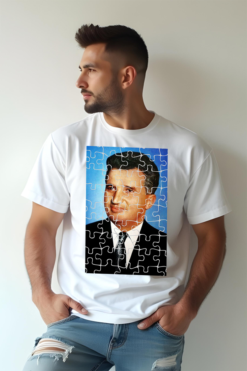 Tricou Oversize - Puzzle Ceaușescu