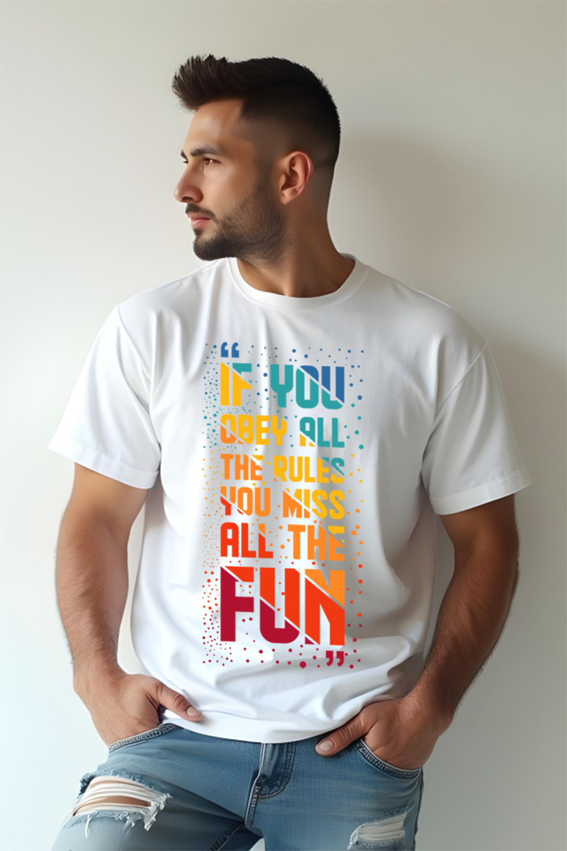 Tricou Oversize - Obey not Fun - imagine 3