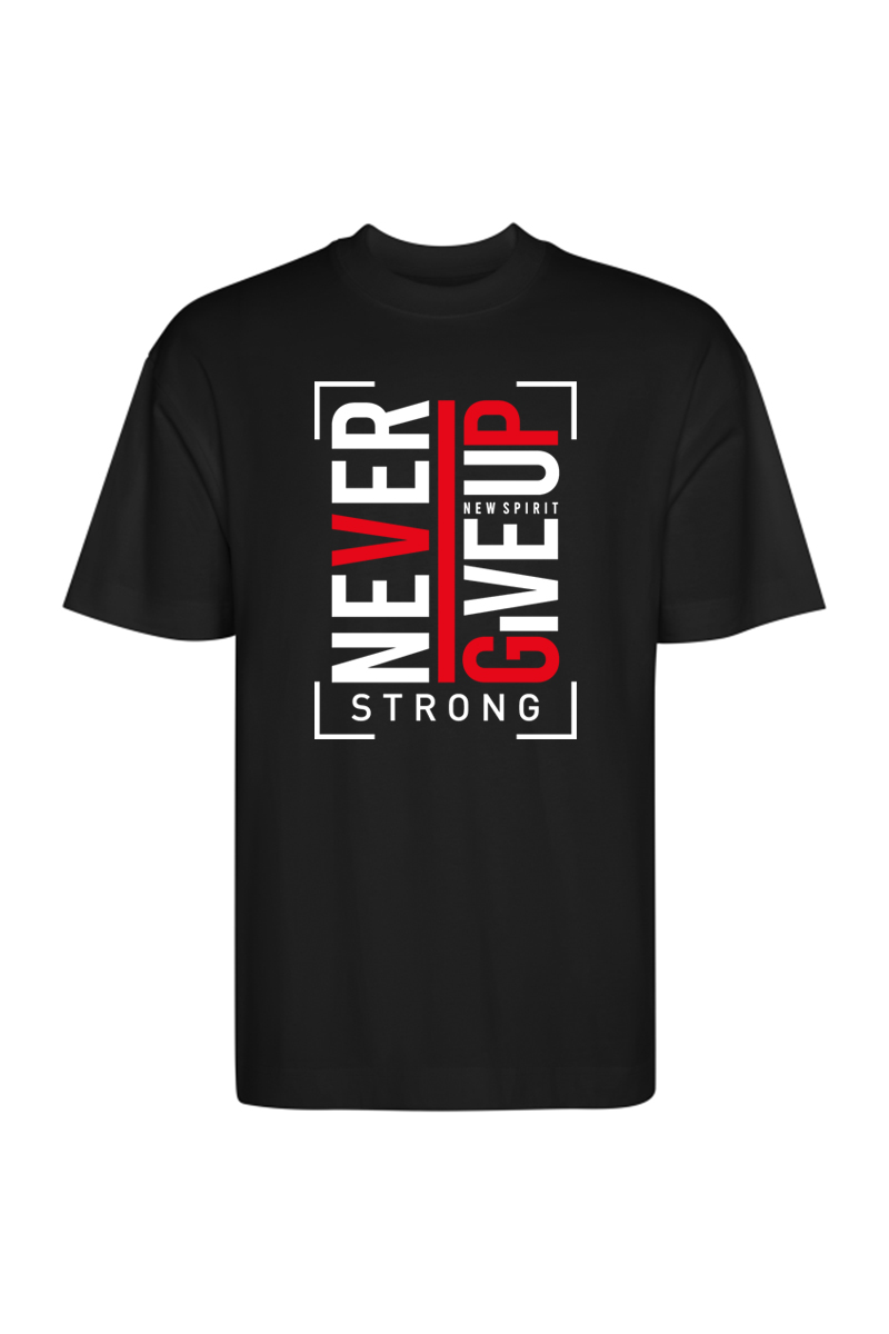 Tricou Oversize - Never Give Up - imagine 2