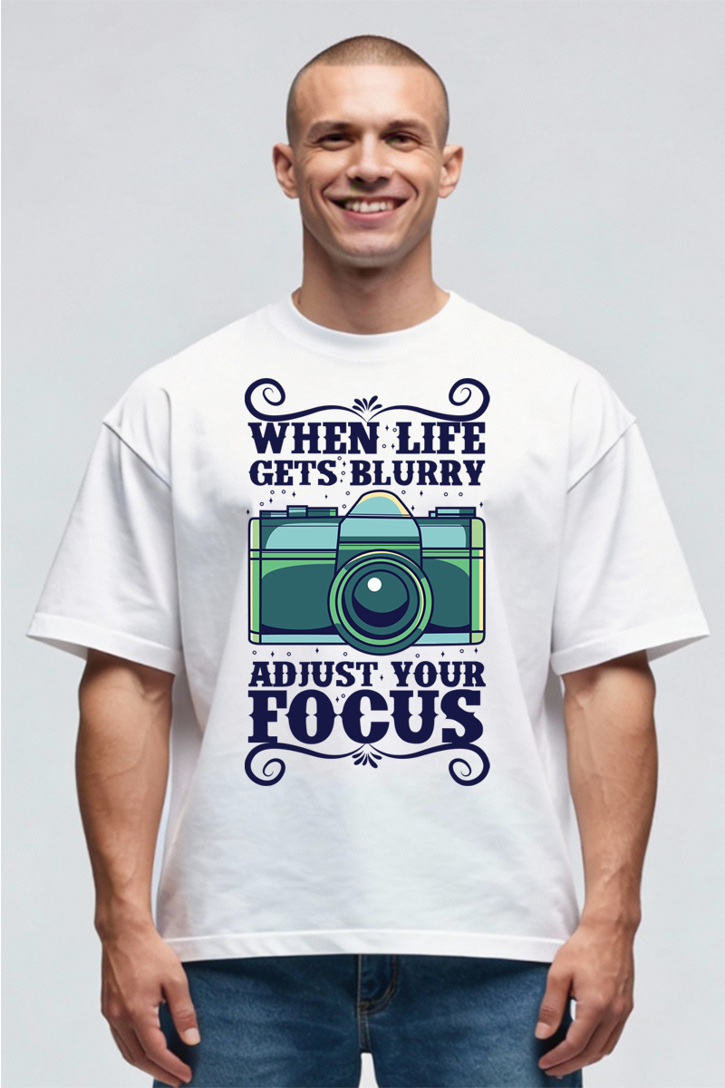 Tricou Oversize - Adjust Focus - imagine 3