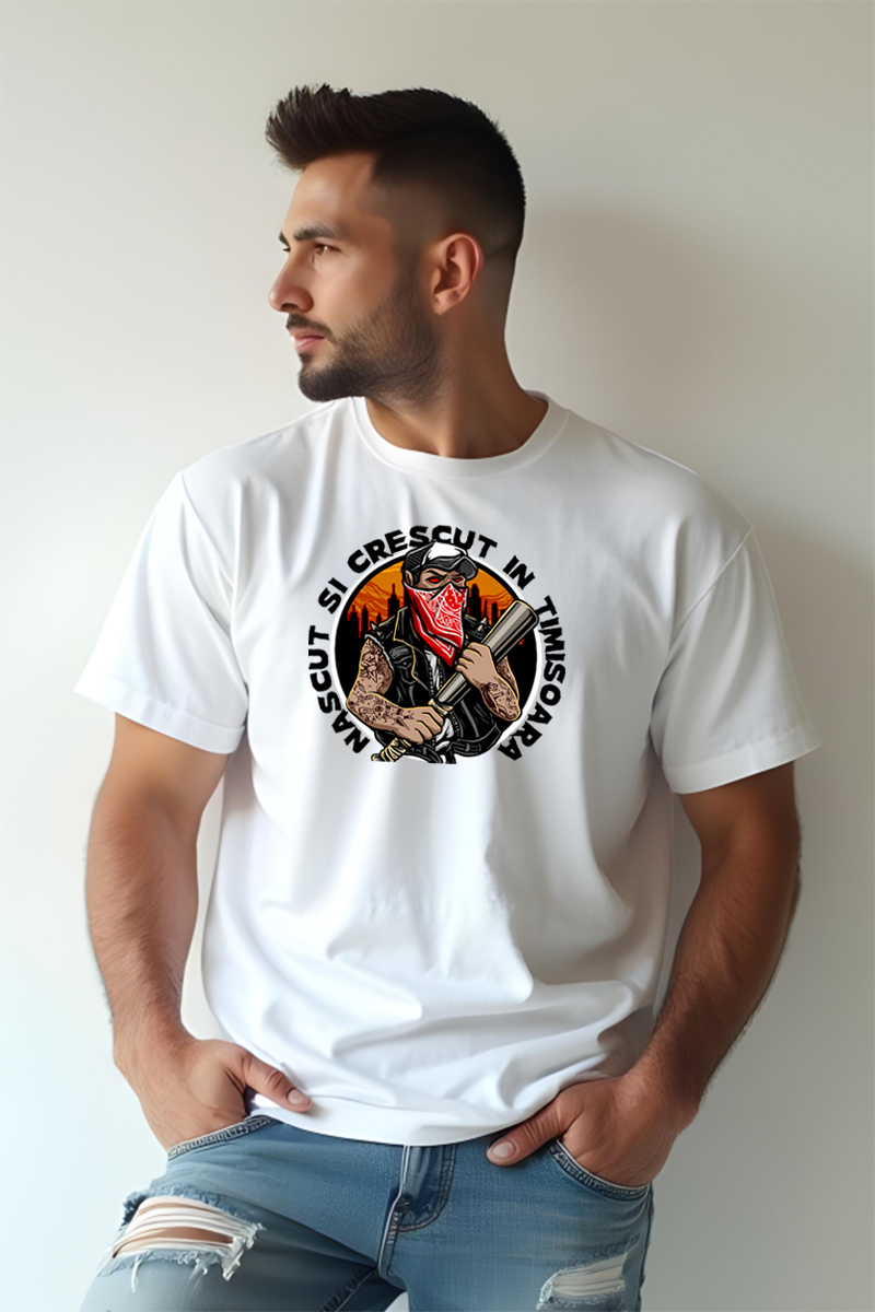 Tricou Oversize - Născut în Timișoara - imagine 2