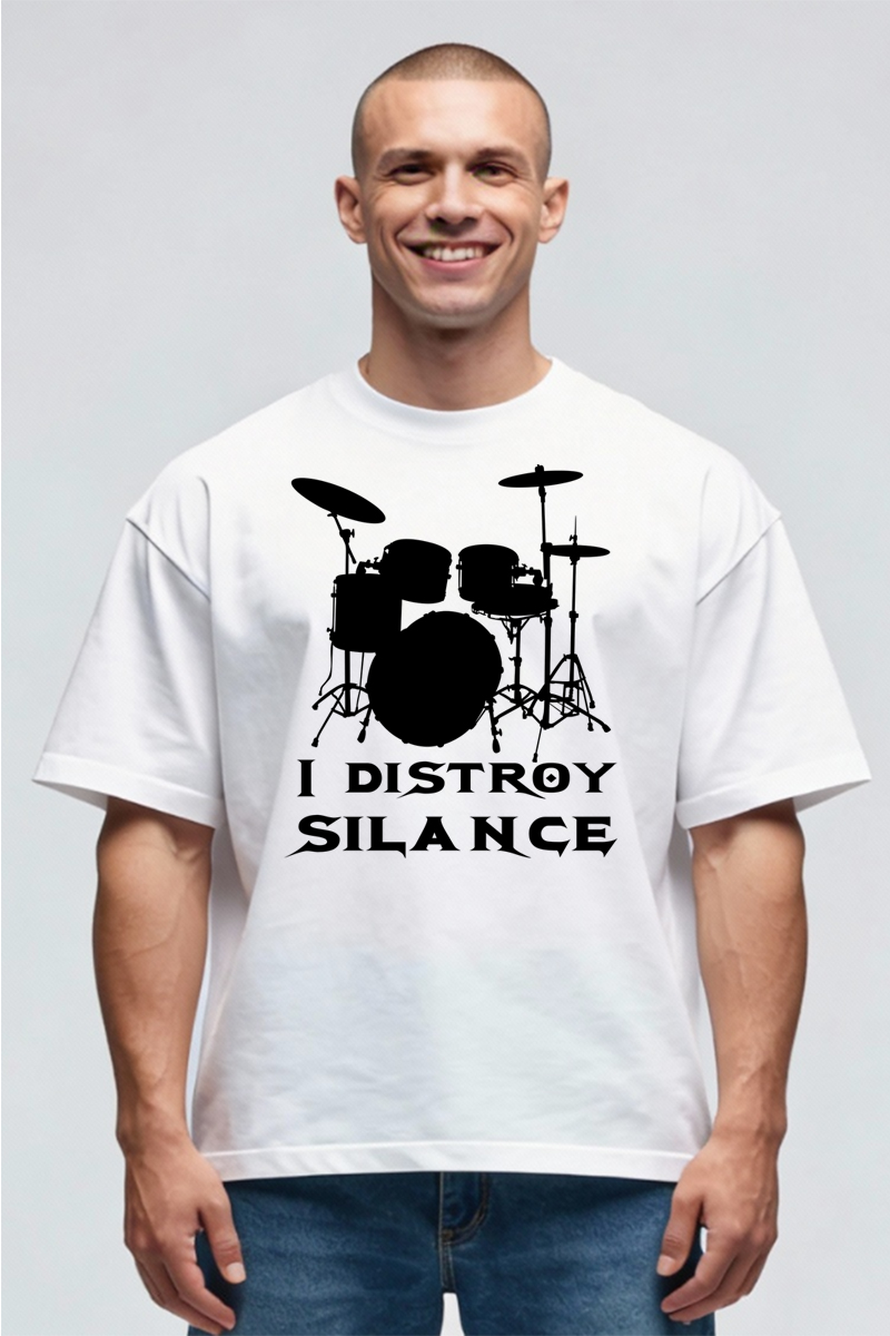 Tricou Oversize - Distroy Silance Drums