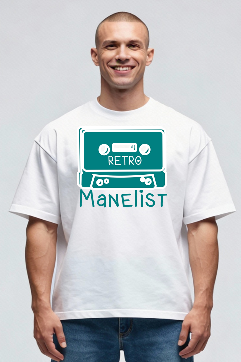Tricou Oversize - Retro Manelist - imagine 3
