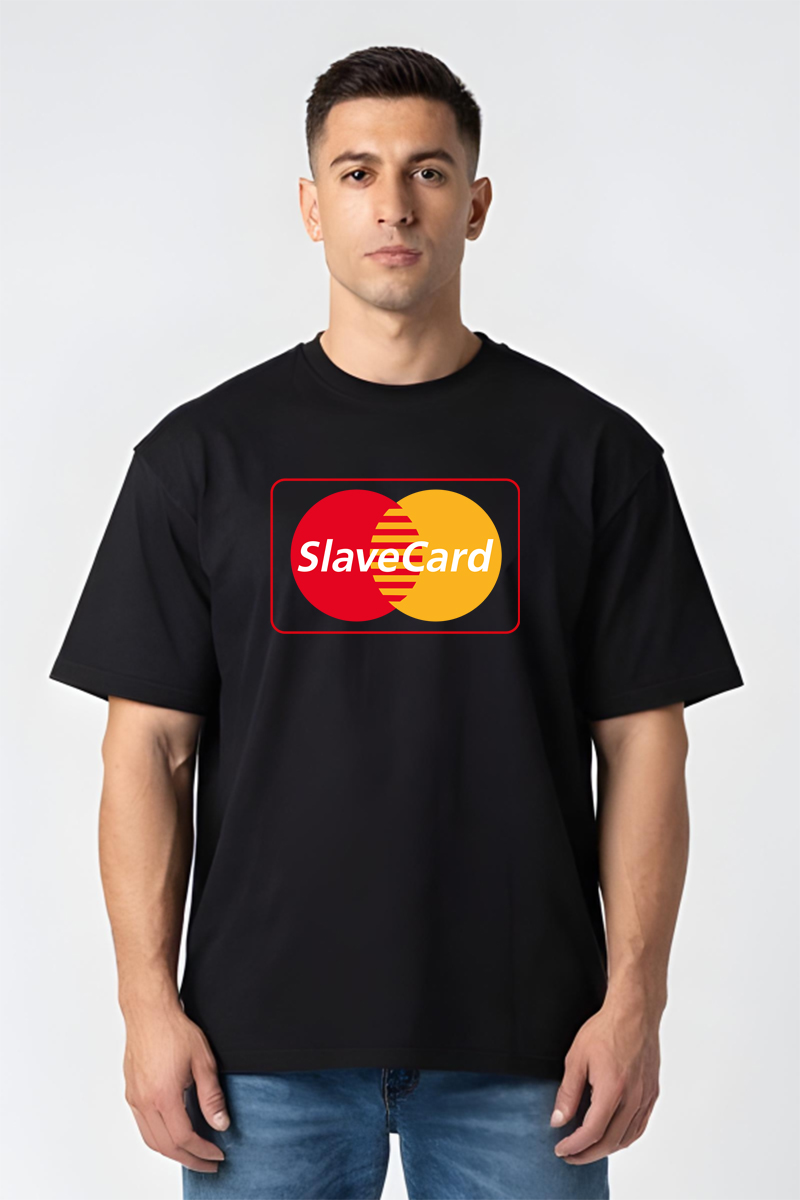 Tricou Oversize - Slave Card - imagine 5