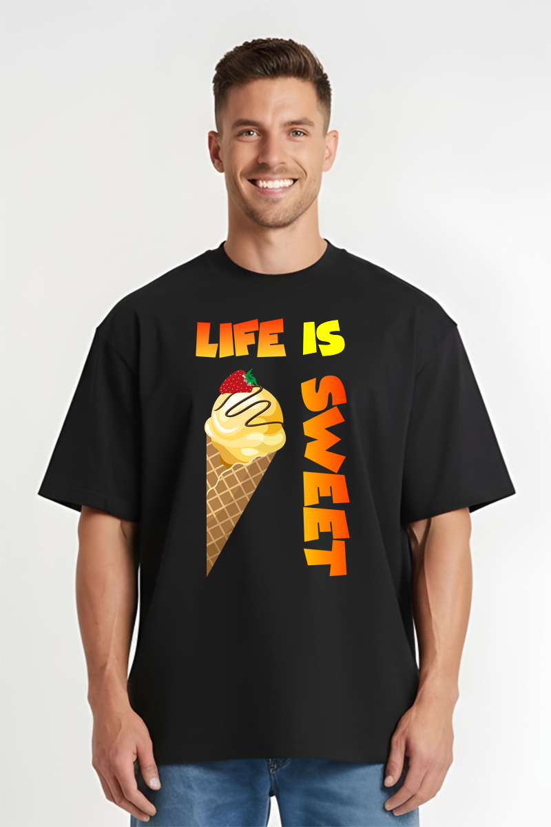 Tricou Oversize - Life is Sweet