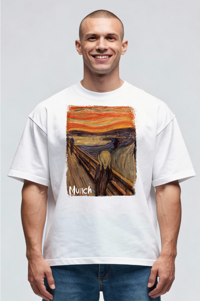 Tricou Oversize - Munch Scream - imagine 3