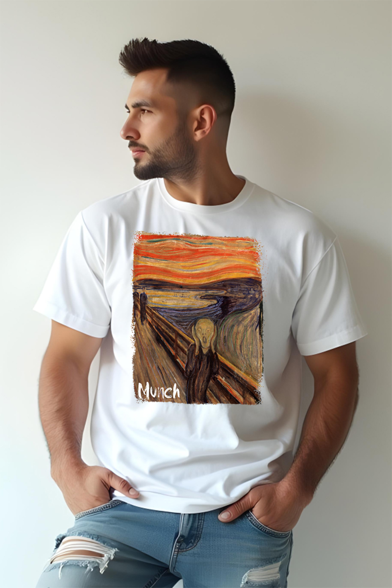 Tricou Oversize - Munch Scream - imagine 5