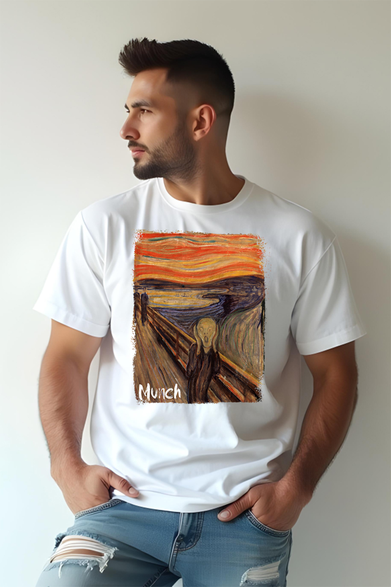 Tricou Oversize - Munch Scream - imagine 6