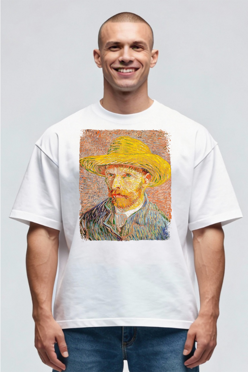 Tricou Oversize - Autoportret Van Gogh - imagine 3