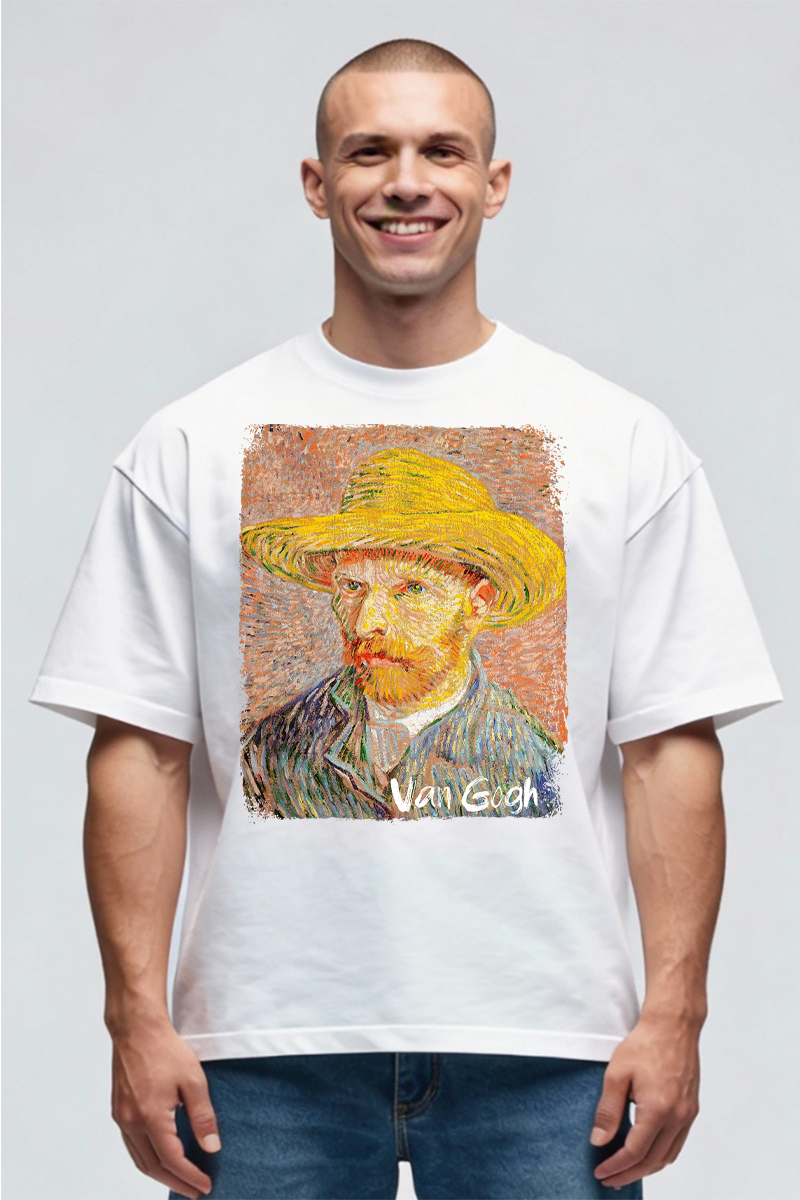 Tricou Oversize - Autoportret Van Gogh - imagine 4