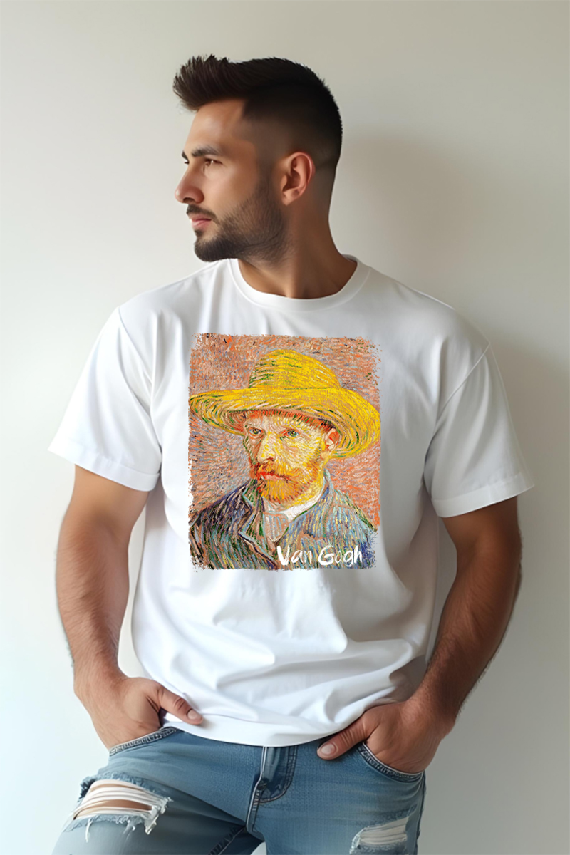 Tricou Oversize - Autoportret Van Gogh - imagine 5