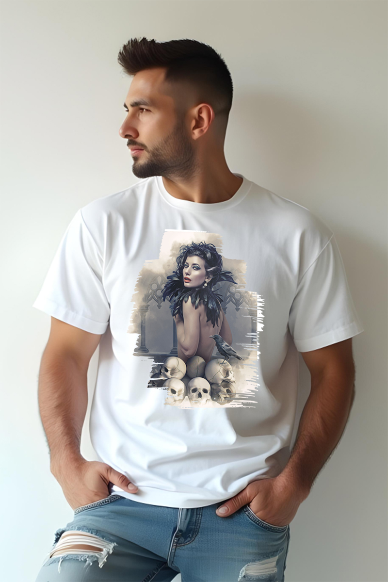 Tricou Oversize - Portret gotic - imagine 3