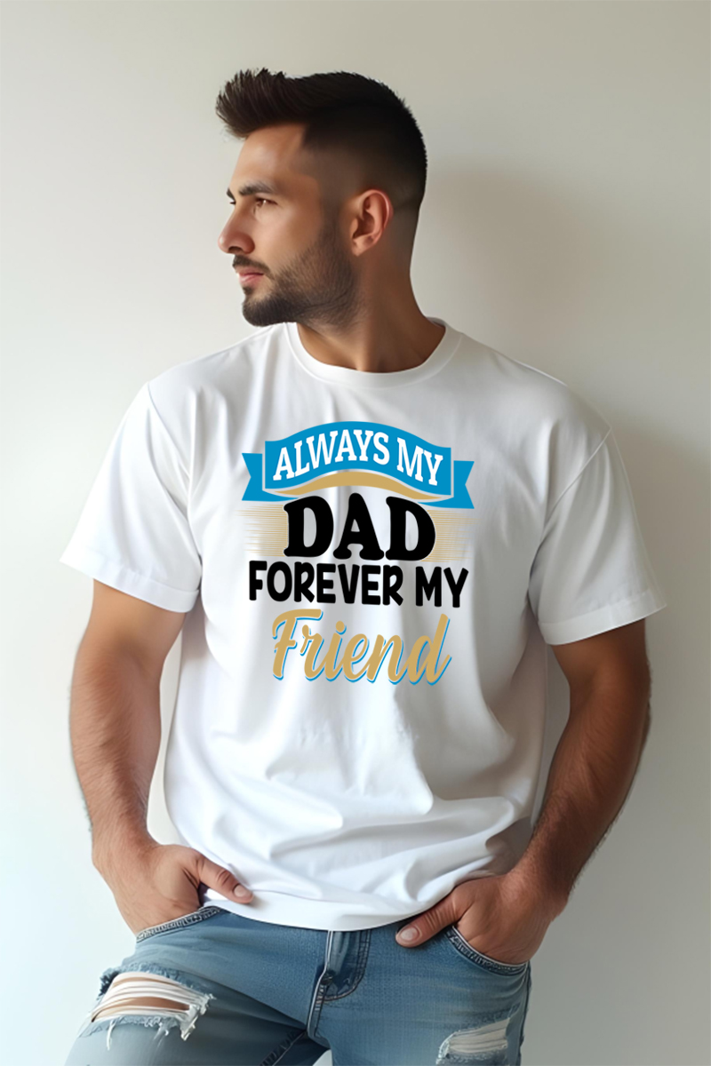 Tricou Oversize - Dad Forever my Friend - imagine 3