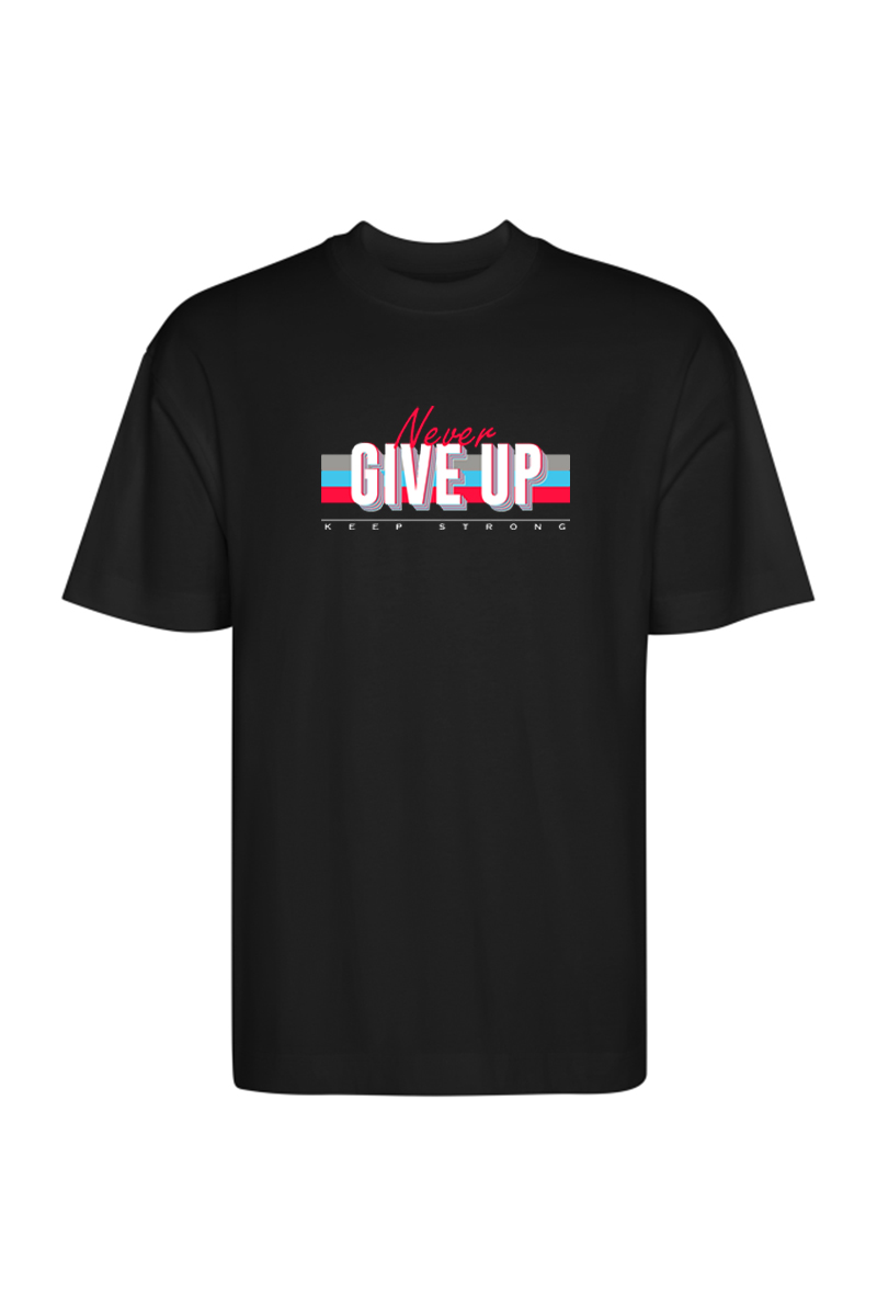 Tricou Oversize - Never Give Up - imagine 2