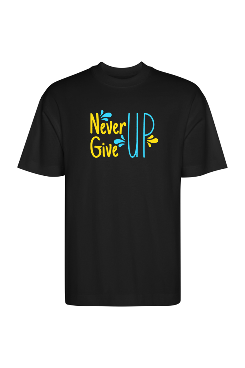 Tricou Oversize - Never Give Up - imagine 2