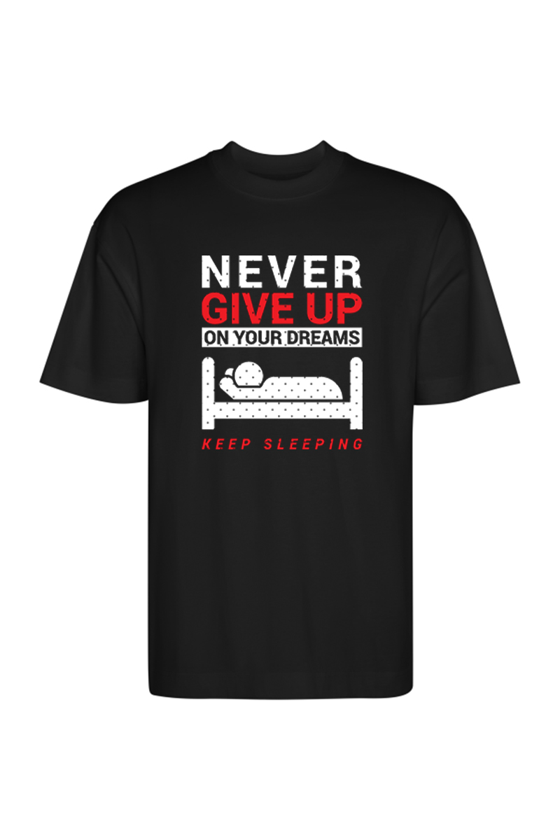 Tricou Oversize - Never Give Up - imagine 2