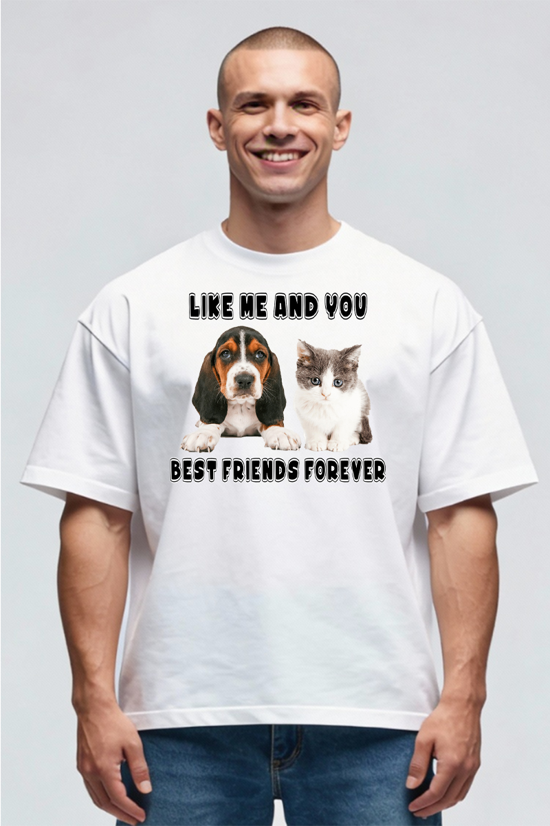 Tricou Oversize - Best Friends - imagine 2