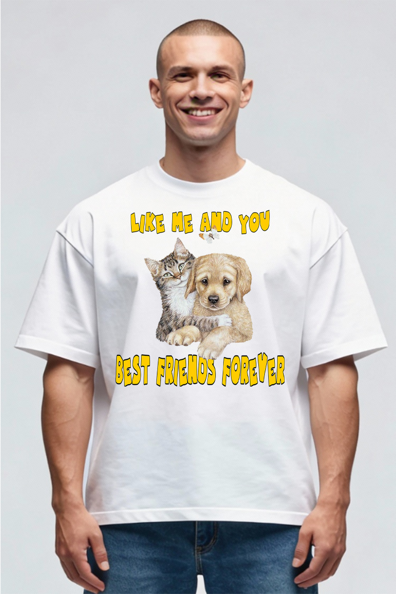 Tricou Oversize - Best Friends - imagine 2