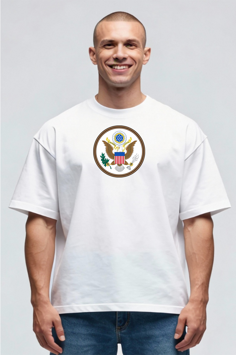 Tricou Oversize - Stema USA - imagine 2
