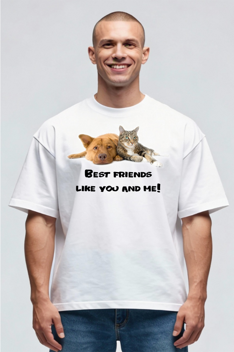 Tricou Oversize - Best Friends - imagine 2