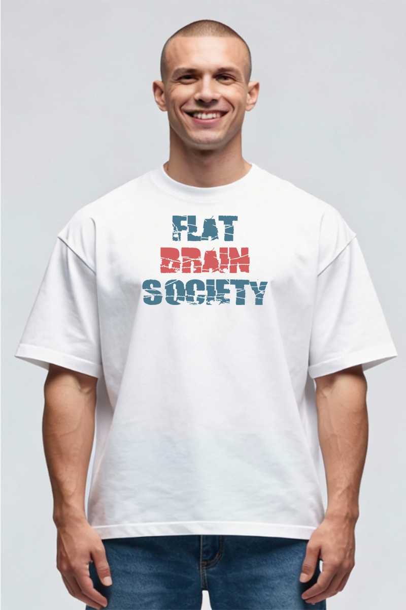 Tricou Oversize - Flat Brain Society - imagine 2