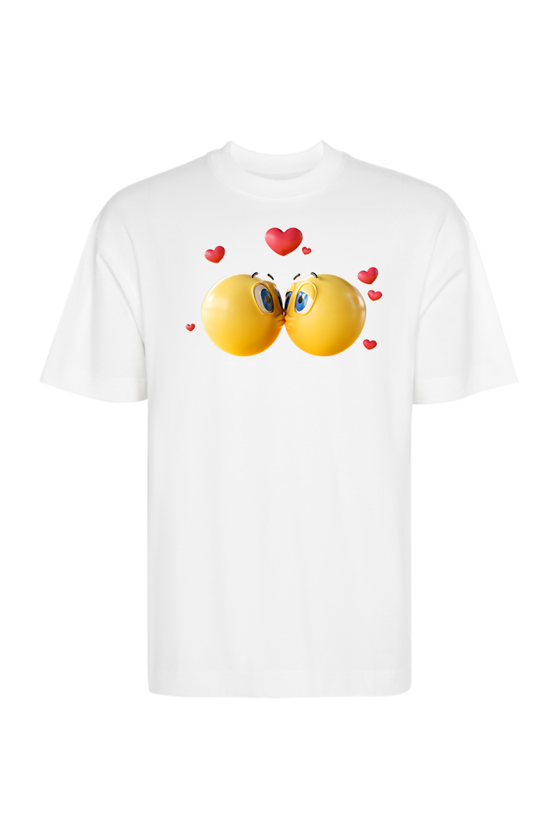 Tricou Oversize - Kiss Emoji