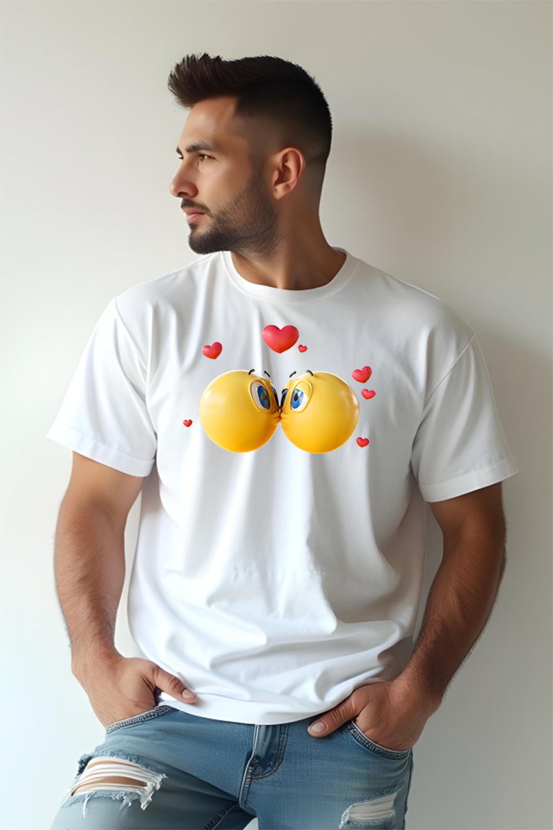 Tricou Oversize - Kiss Emoji - imagine 3