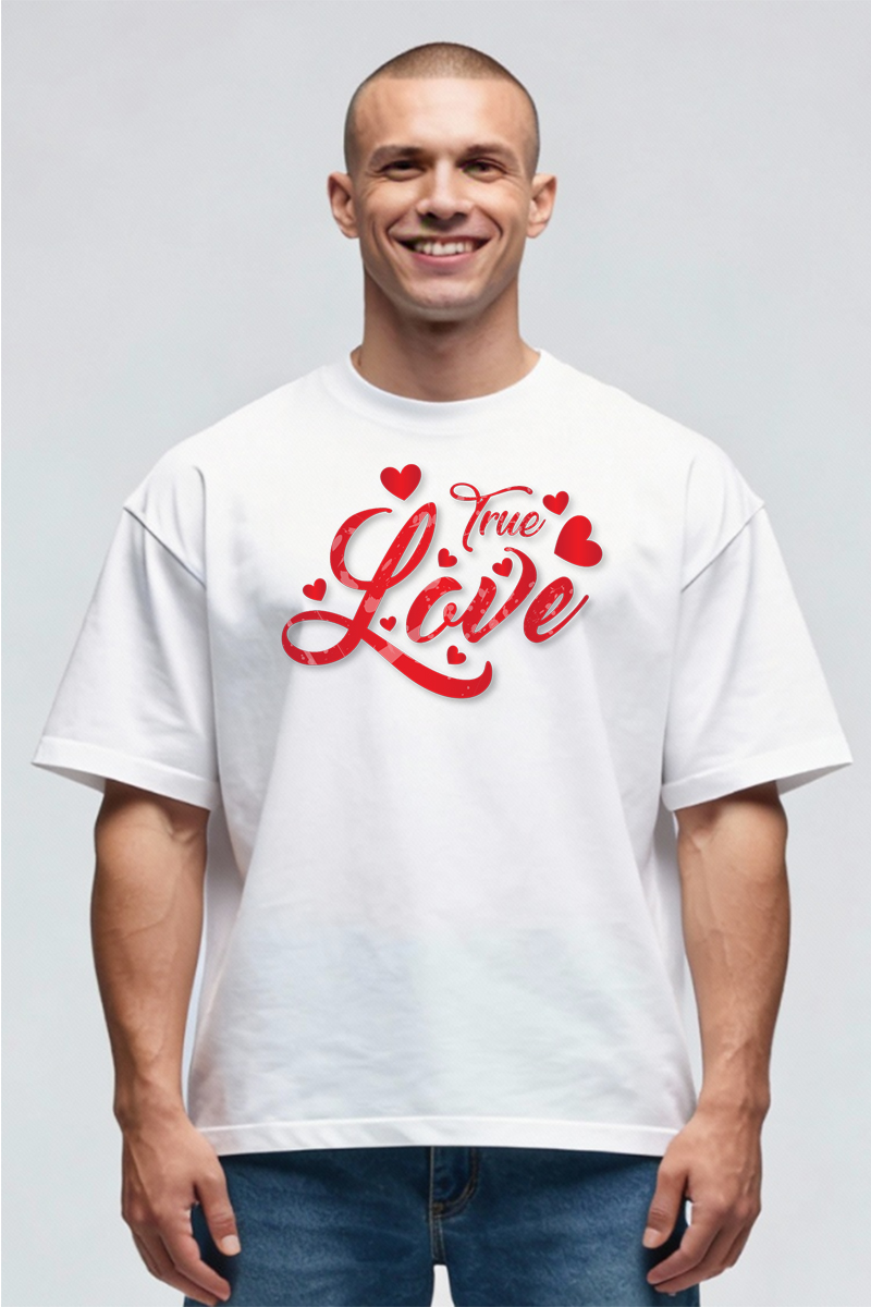 Tricou Oversize - True Love - imagine 2