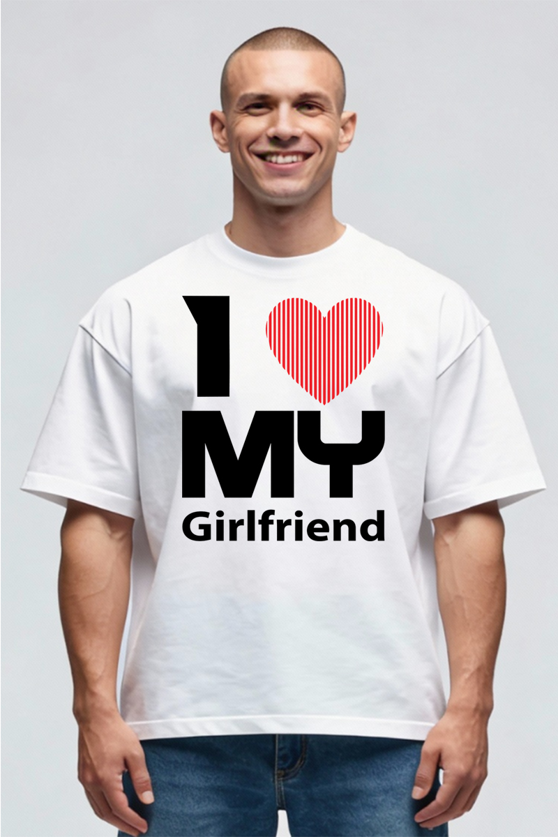Tricou Oversize - Love My Girlfriend - imagine 2