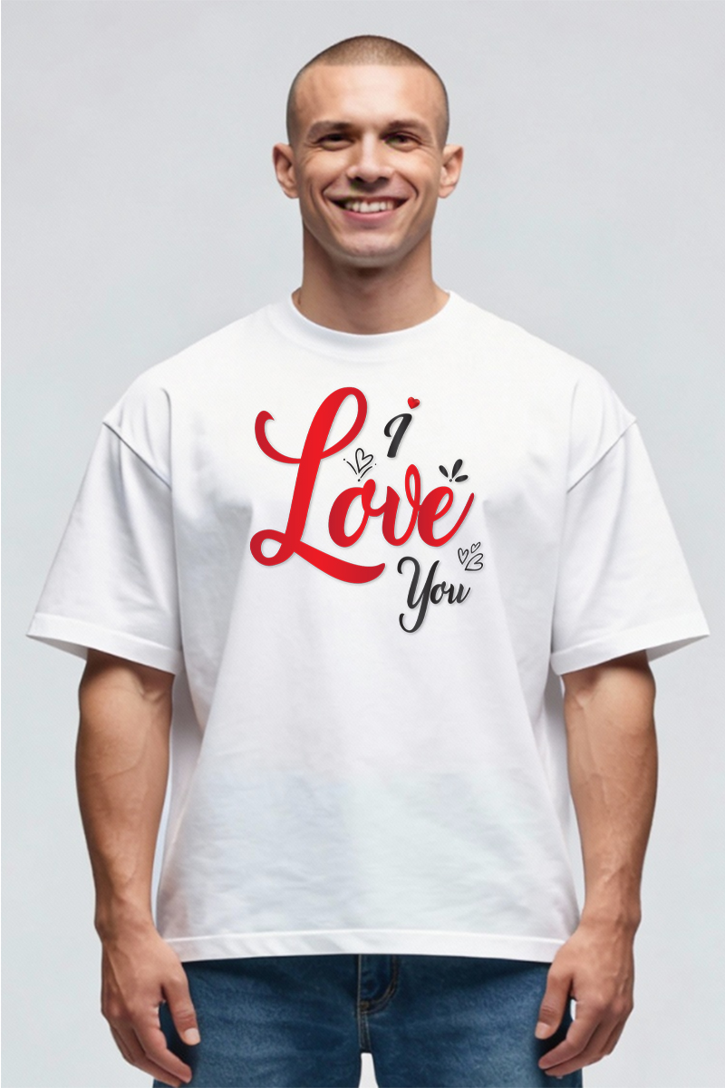 Tricou Oversize - Love You - imagine 2