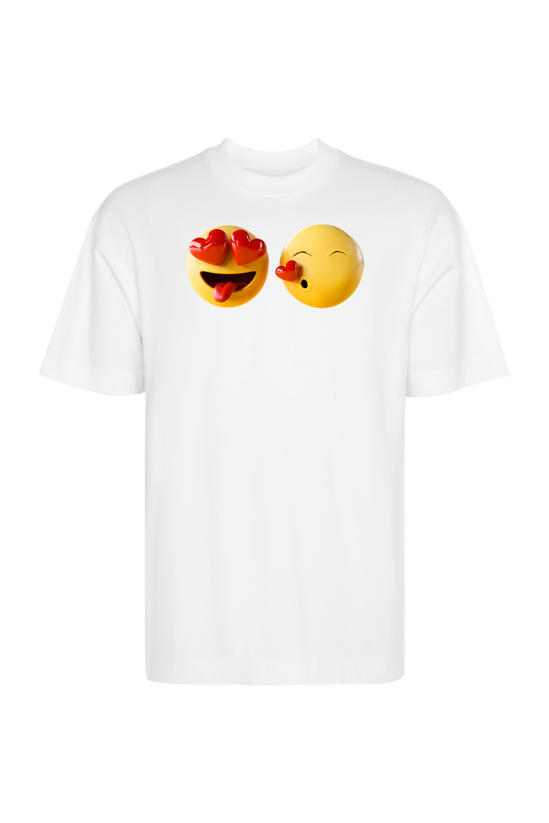 Tricou Oversize - Love Emoji
