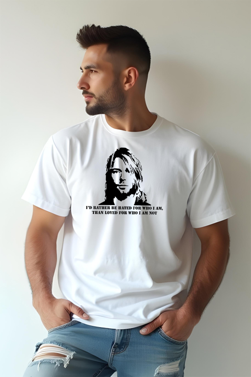 Tricou Oversize - Kurt Cobain Quote - imagine 3