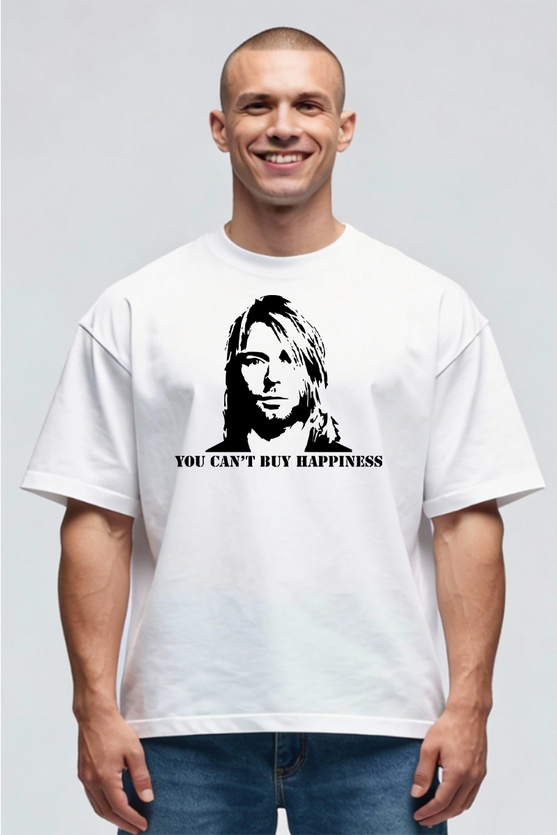 Tricou Oversize - Kurt Cobain Quote - imagine 2