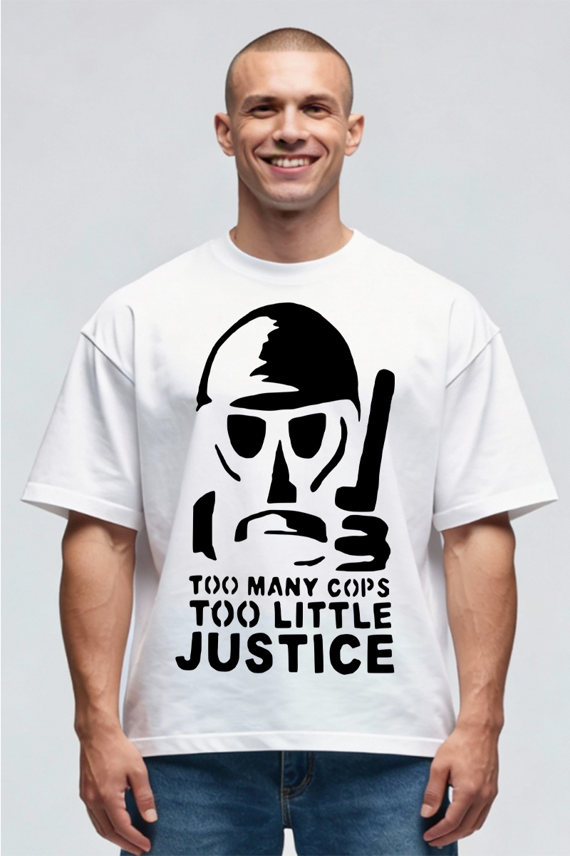 Tricou Oversize - Little Justice by Bansky - imagine 2