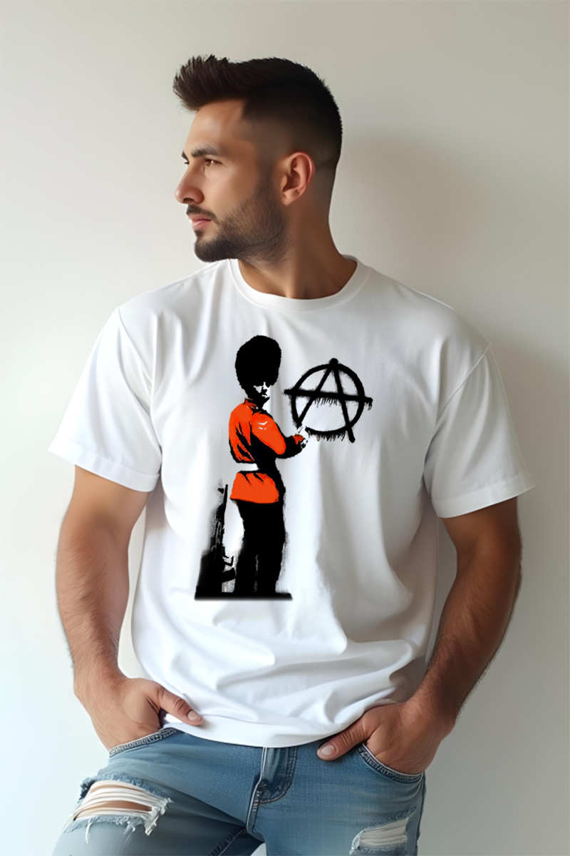 Tricou Oversize - Anarchy Policeman by Bansky - imagine 3
