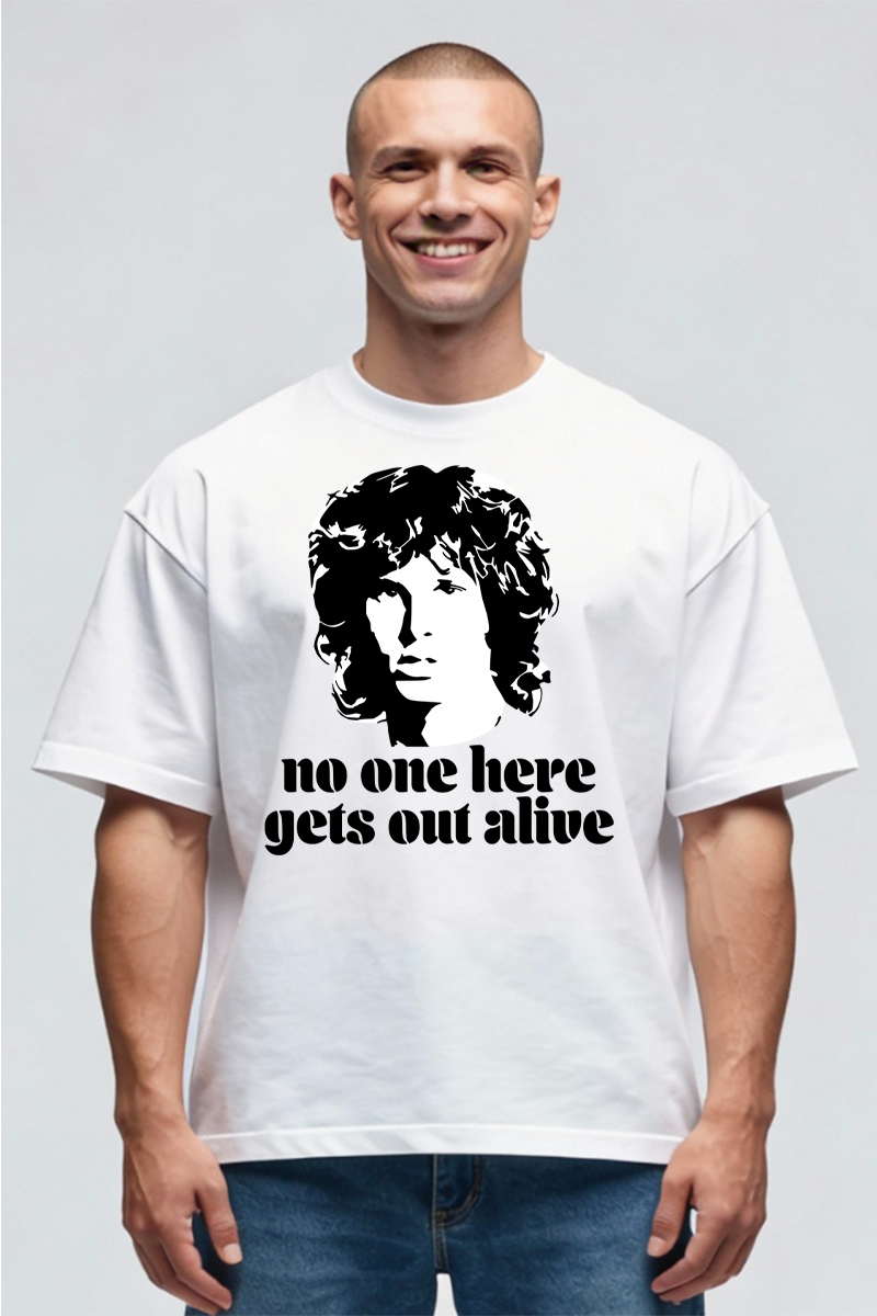 Tricou Oversize - Citat Jim Morrison - imagine 2