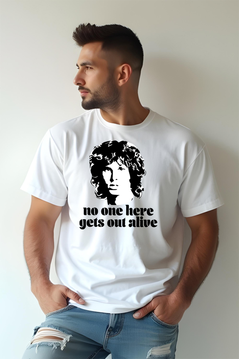 Tricou Oversize - Citat Jim Morrison - imagine 3