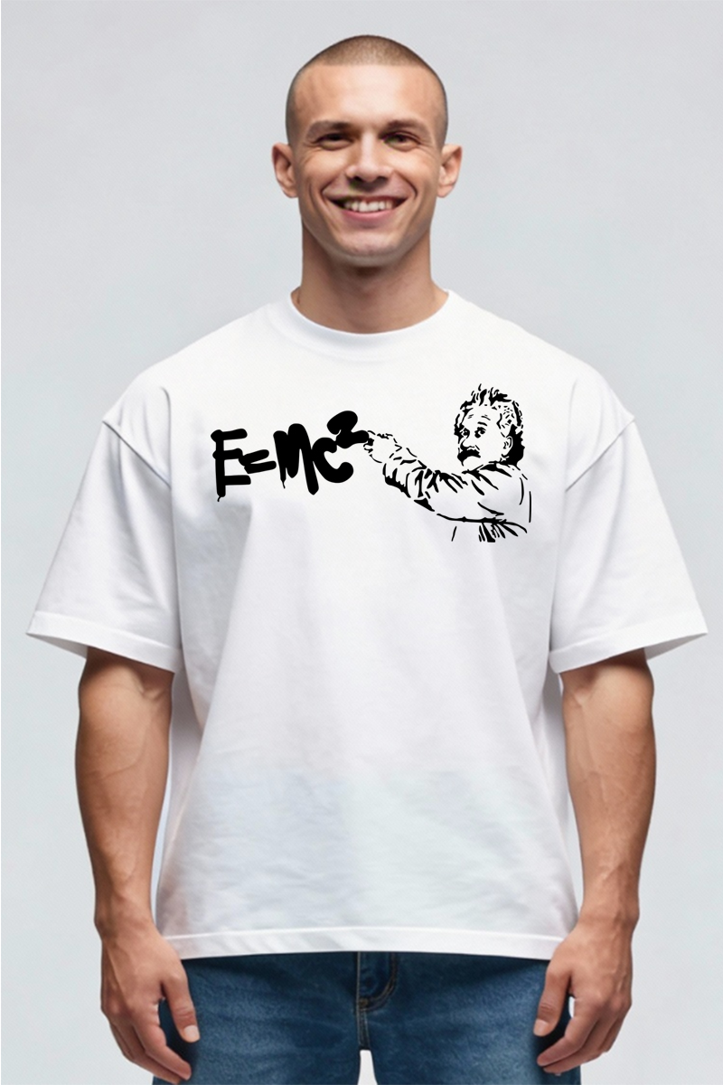 Tricou Oversize - Einstein - imagine 2